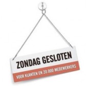 zondag gesloten